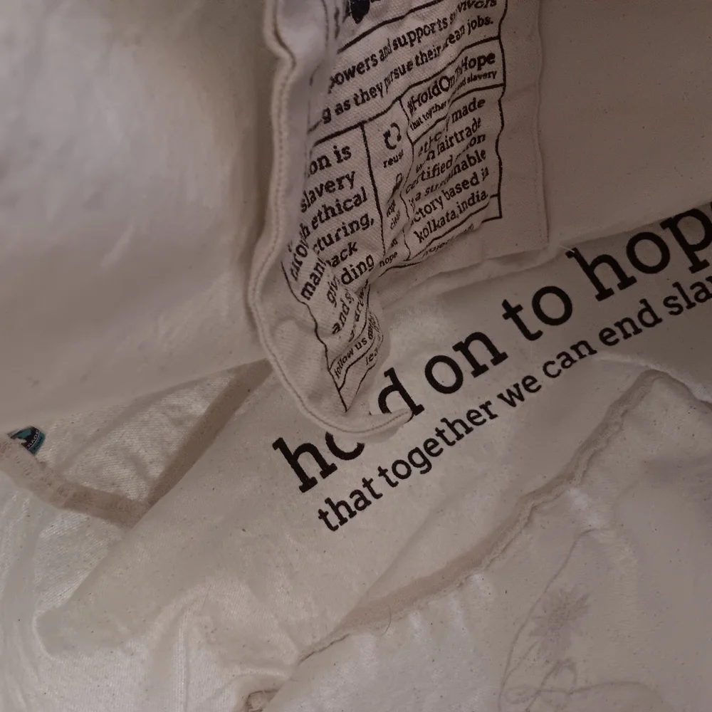 The Tote Project Canvas Tote Bag with Bird Tyler Knott Gregson - Picture 7 of 10